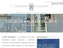 Tablet Screenshot of 10westdevelopment.com